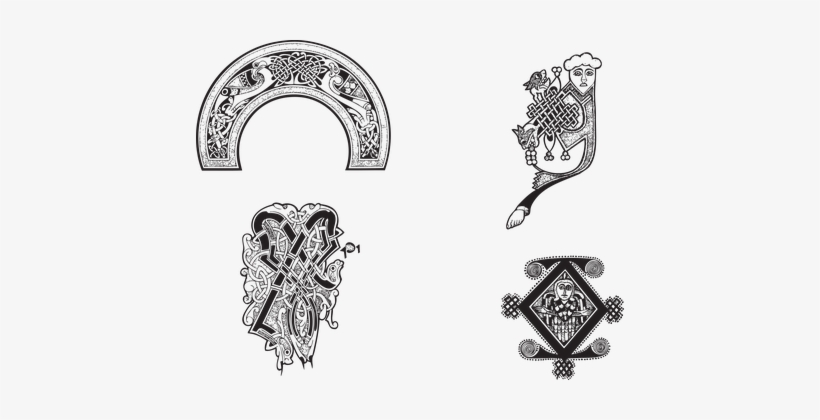 820x420 Floral Gothic Vector Celtic Patterns Gothi