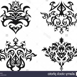 300x300 Gothic Style Vintage Floral Pattern Vector Cultracing