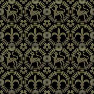 310x310 Gothic Ornament Pattern Seamless Vector Free