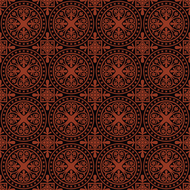 626x626 Seamless Gothic Vector Pattern Vector Premium Download