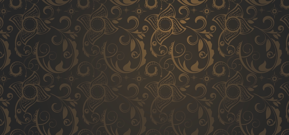 960x450 Vector Card With A Brown Pattern Design Elements In A Gothic Style