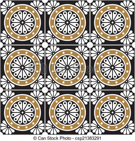 450x470 Vector Editable Seamless Vintage Gothic Pattern Texture