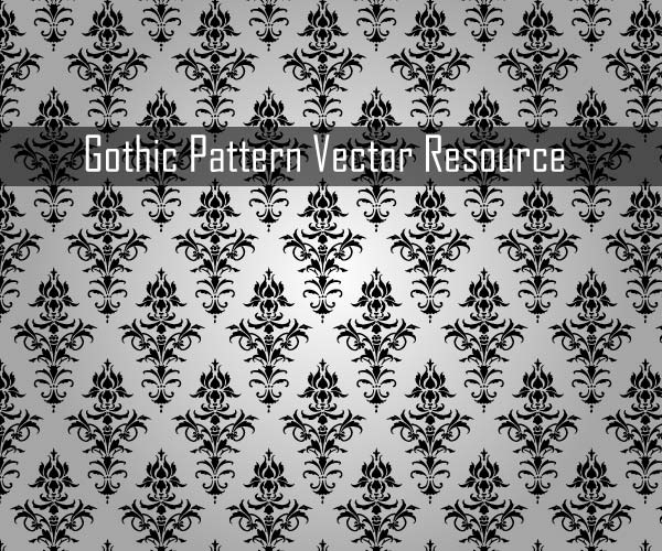 600x500 Free Gothic Pattern Free Vector Resource Files, Vectors
