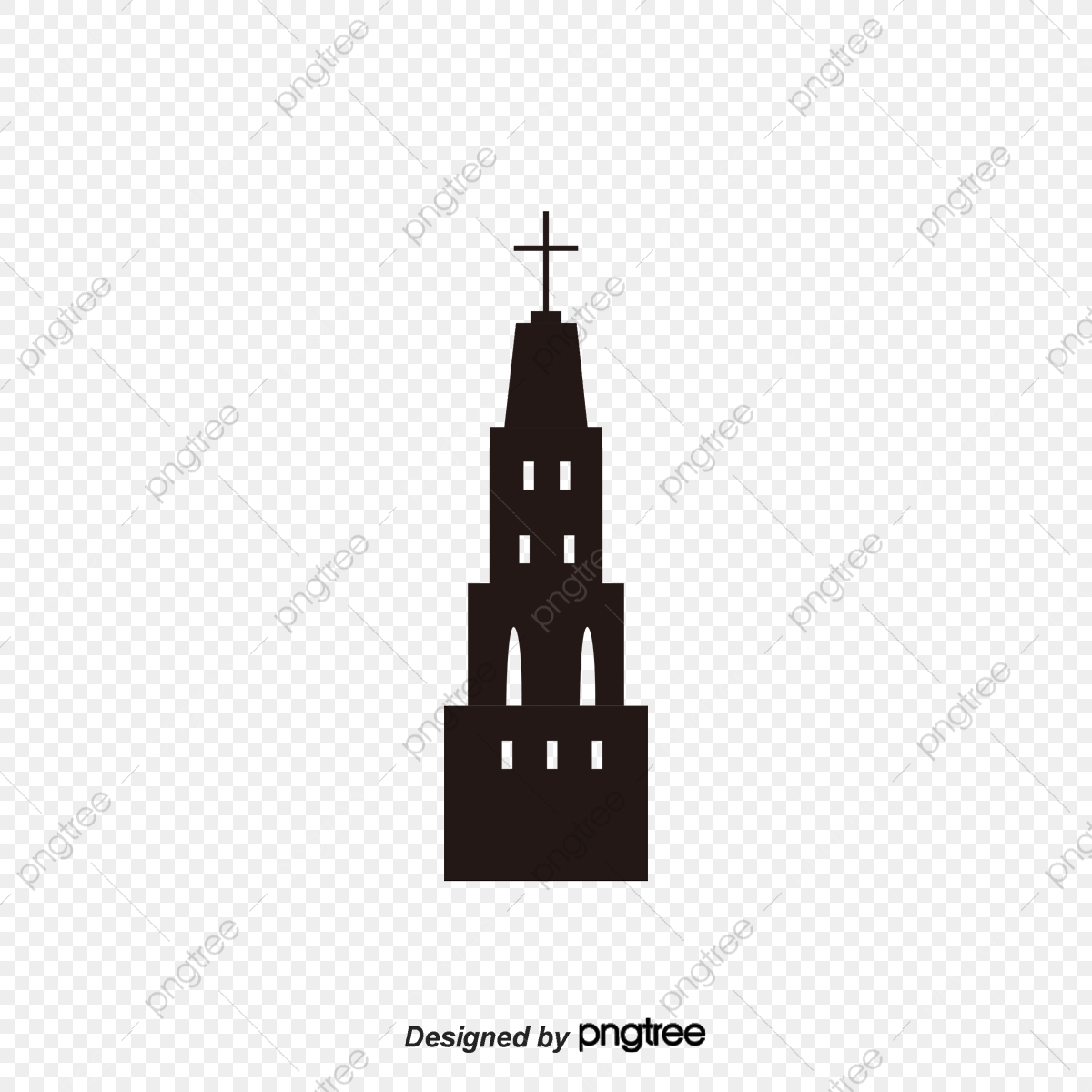 1200x1200 Black Church Gothic Vector, Vector, Church, Gothic Png And Vector