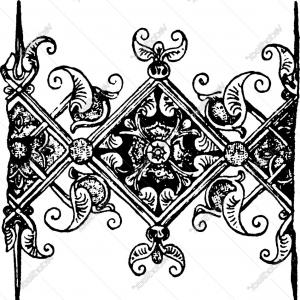 300x300 Manuscript Ornament Are Late Gothic Vintage Vector Wallkeeper