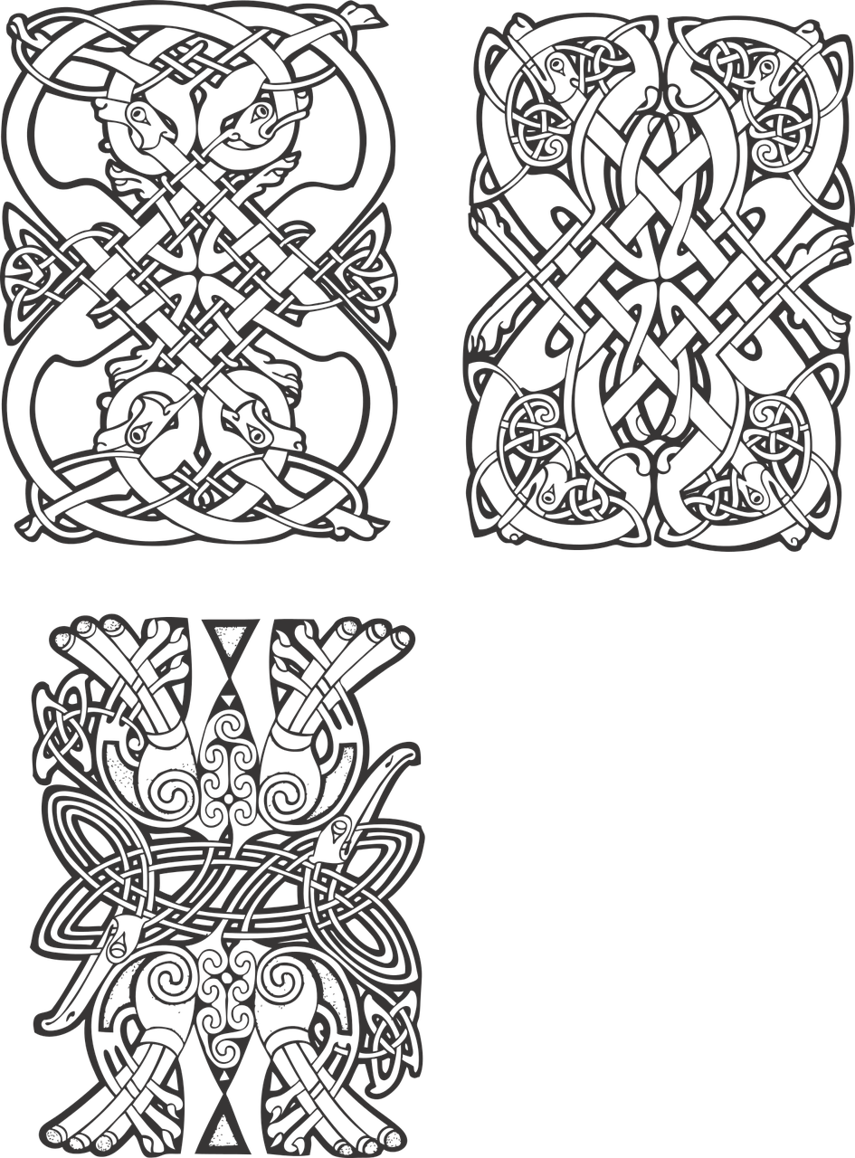 945x1280 Funds, Gothic, Vector, Celtic, Patterns