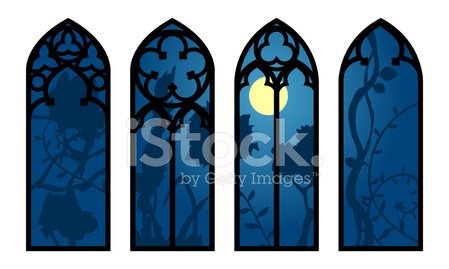 449x269 Gothic Windows Stock Vectors