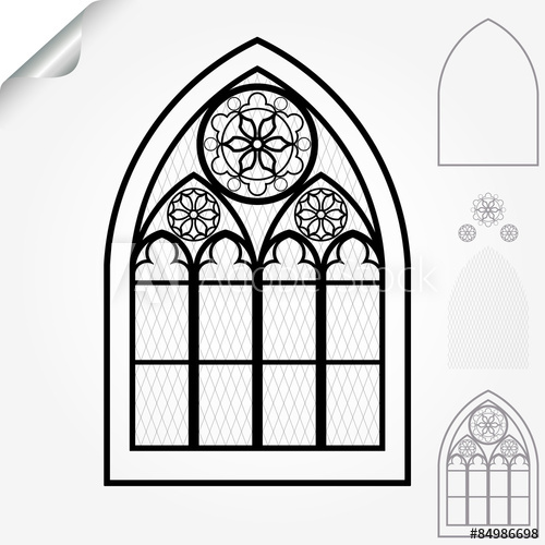 500x500 Gothic Window