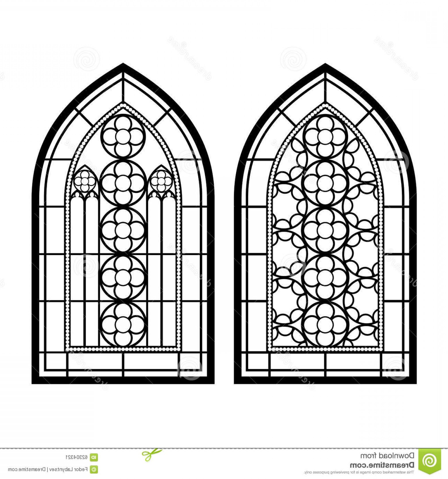 Окно собора эскиз