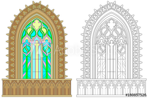 500x332 Colorful And Black And White Pattern For Coloring Fantasy Gothic