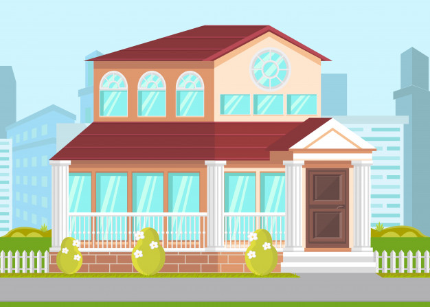 626x447 Government Building Facade Vector Premium Download