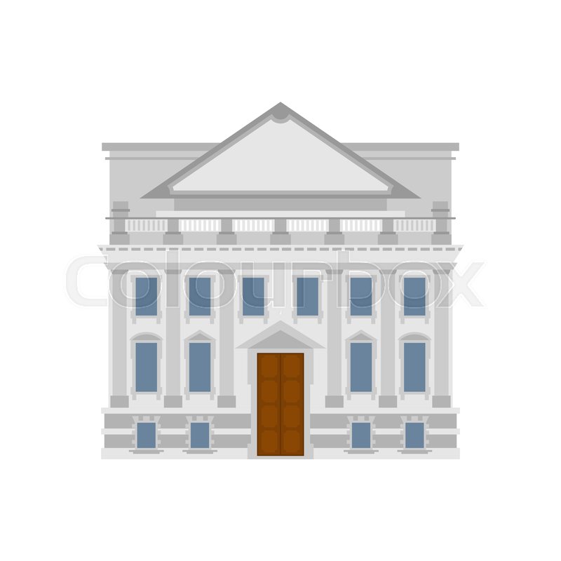 800x800 Government Building Historic Exchange Stock Vector Colourbox