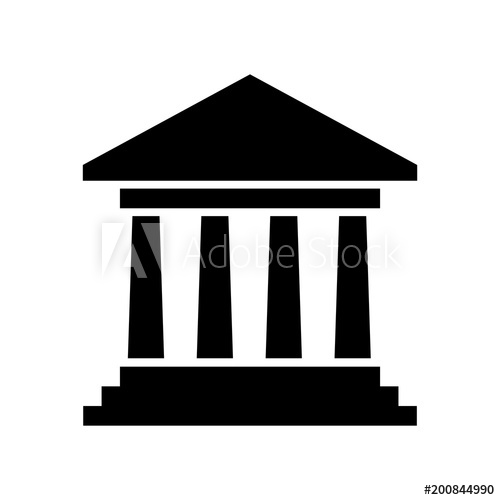 500x500 Government Building Icon Vector