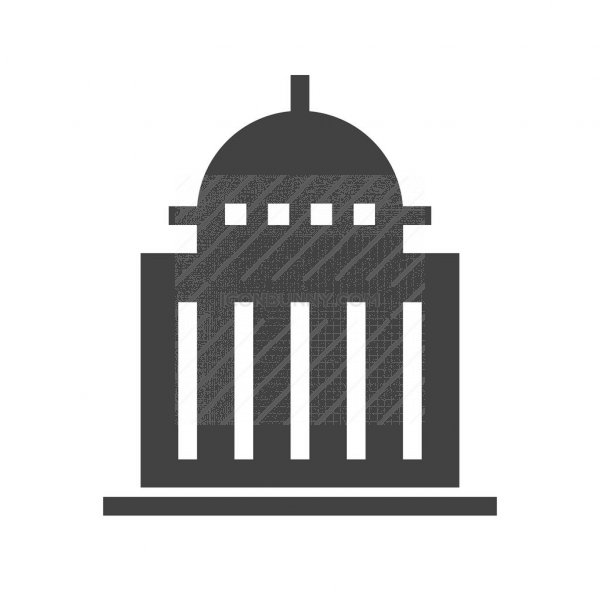 600x600 Government Glyph Icon