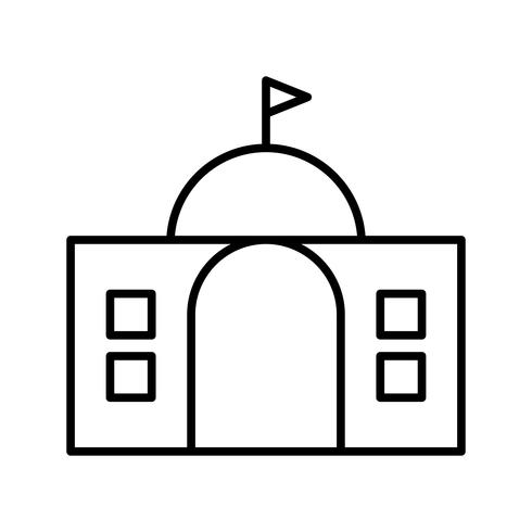 490x490 Government Line Black Icon