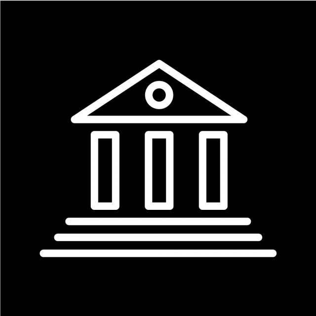 640x640 Vector Bank Icon, Bank, Building, Government Png And Vector