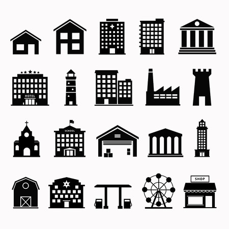 450x450 Building Icons Set Building Icon Vector Simple Icon Building