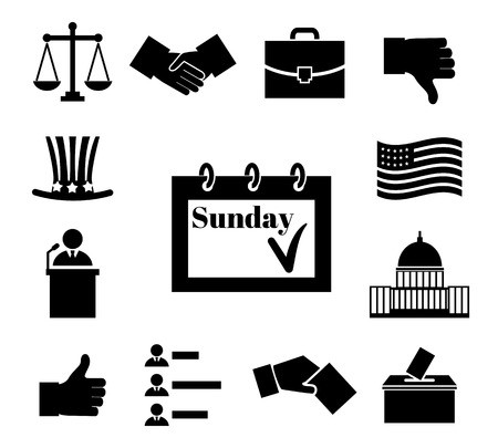 450x405 Voting And Elections Black Vector Icons Politic And Ballot
