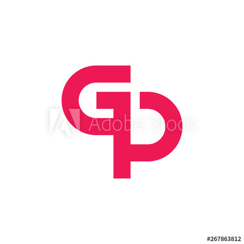 500x500 Letter Gp Simple Geometric Logo Vector