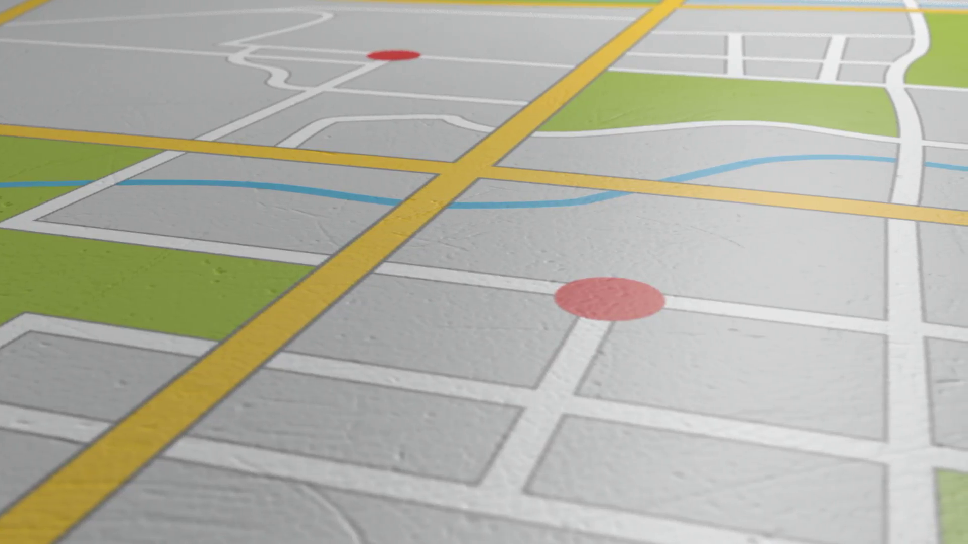 1920x1080 A Perspective Slow Pan Of A Realistic Vector Gps Map Motion