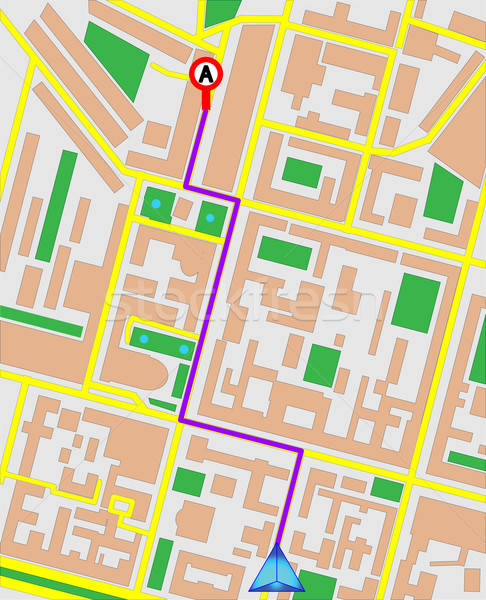 486x600 Gps Map Vector Illustration Oleksii Afanasiev