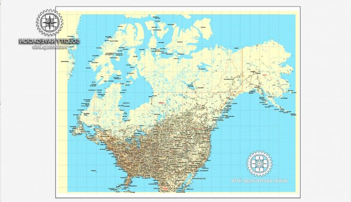 687x396 Us Map Us And Canada Map Gps Ontario Quebec Border Vermont