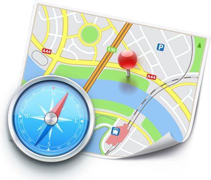 431x368 Vector Gps Maps Icon Free Vector Download