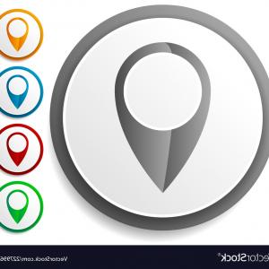 300x300 Map Pin Destination Icon Gps Place Sign Flat Vector Marker Gps