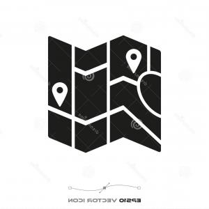 300x300 Stock Illustration Map Location Marker Flat Icon White Generic