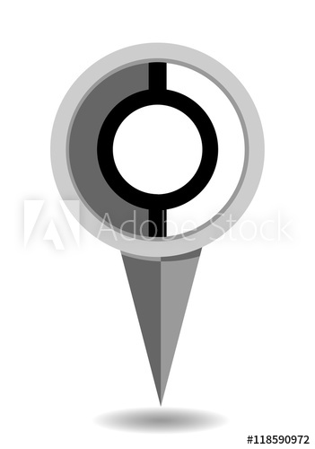351x500 Gps Navigation, The Destination Marker, Vector, Icon Of The Point