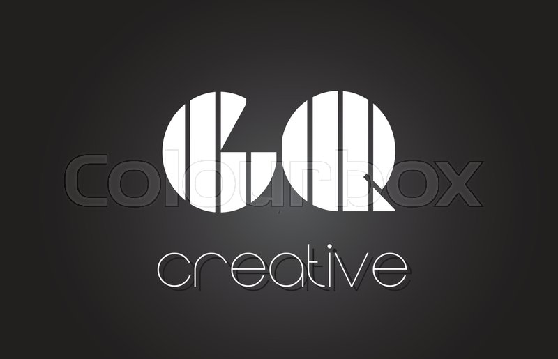 800x515 Gq G Q Creative Letter Logo Design Stock Vector Colourbox