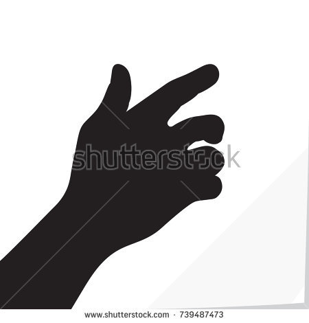 450x470 Hand Grabbing Silhouette
