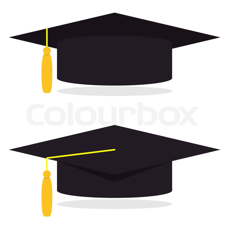 800x800 Graduation Cap, Vector Illustration In Stock Vector Colourbox