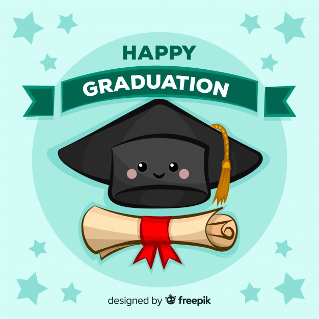 626x626 Hand Drawn Graduation Cap And Diploma Vector Free Download