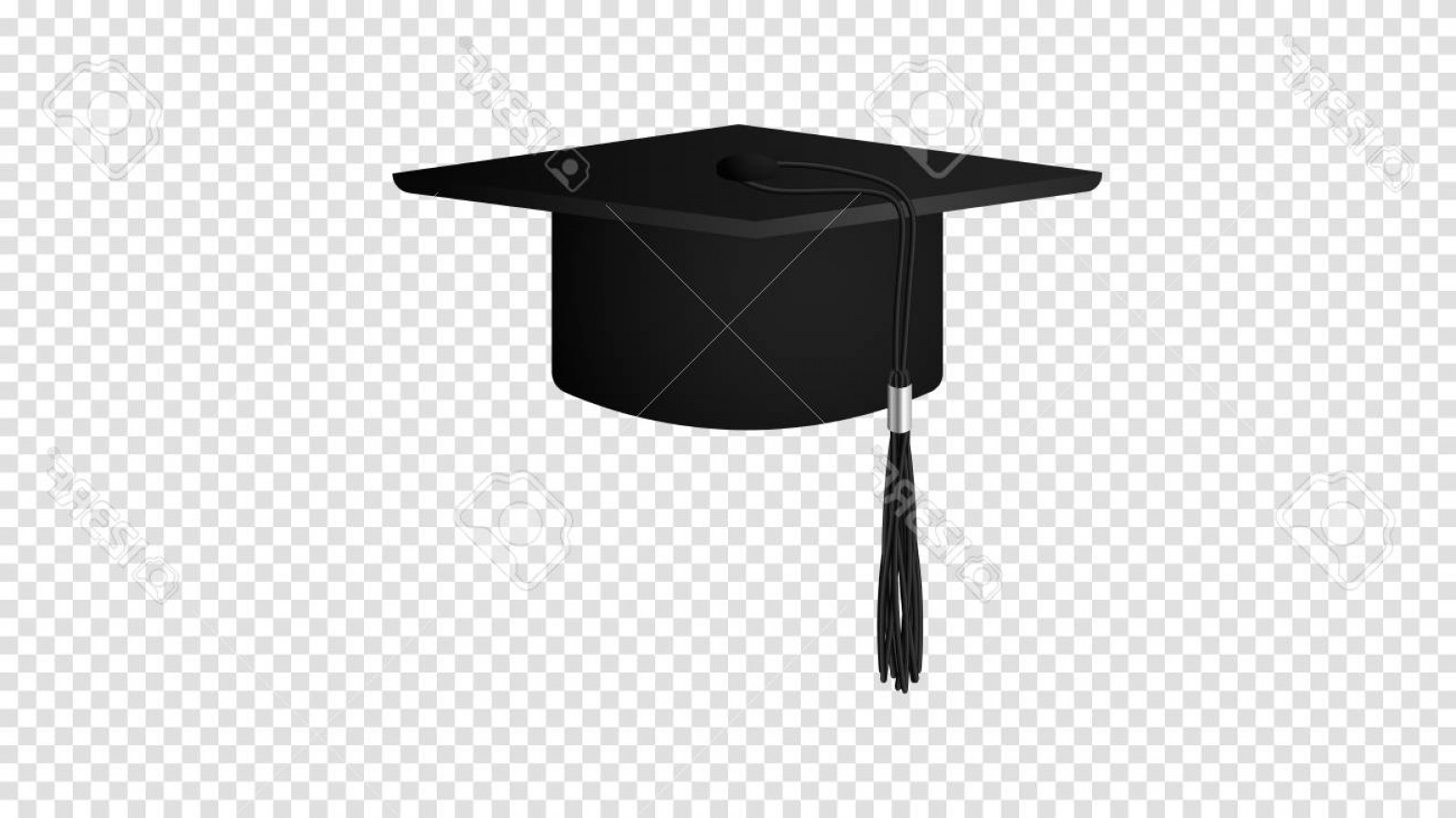 1560x877 Photostock Vector Realistic Vector Black Graduate Hat Isolated