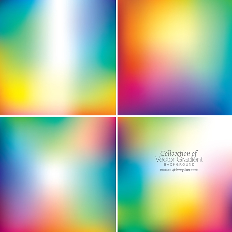 800x800 Freepiker Best Gradient Vector Colorful Background Collection