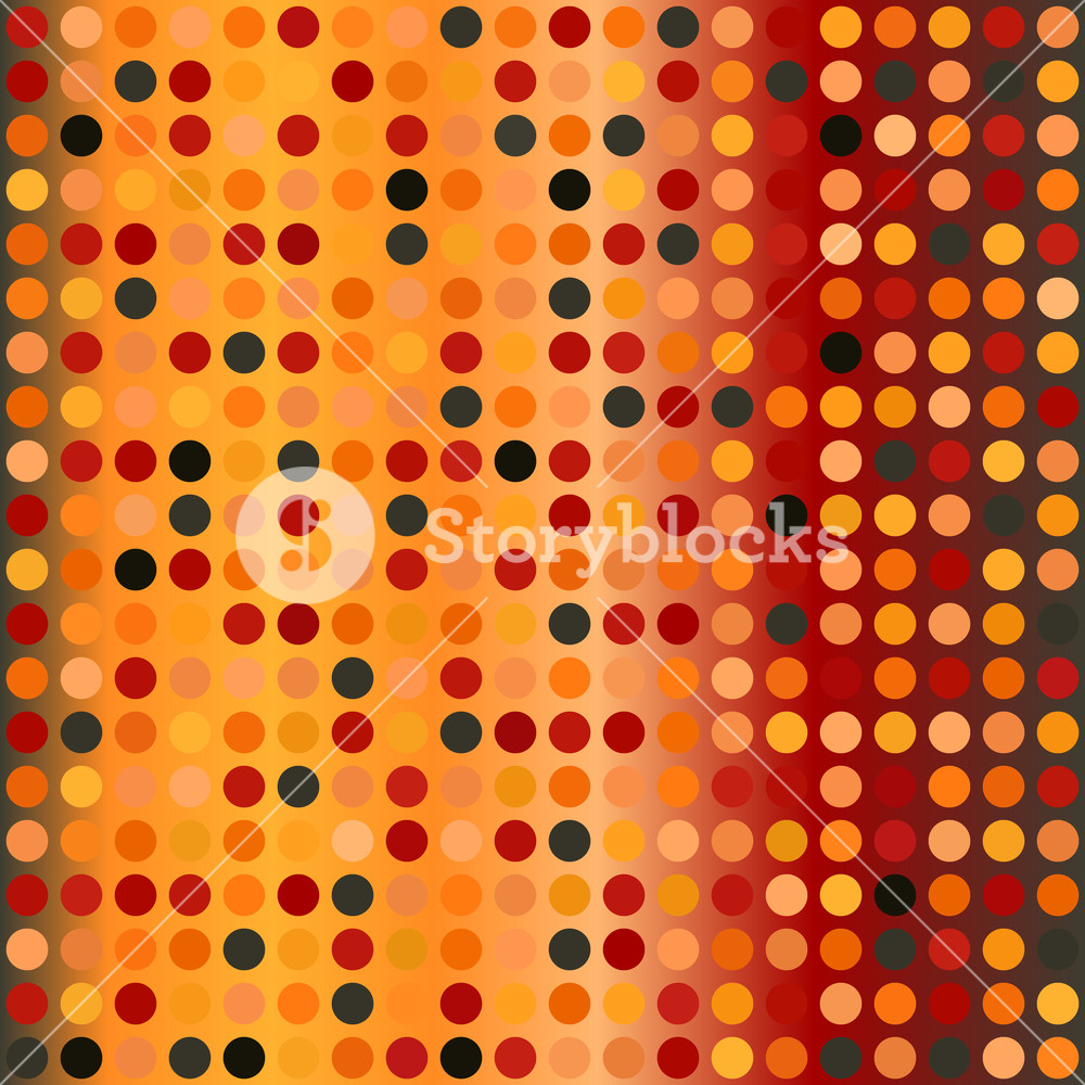 1000x1000 Glowing Polka Dot Pattern Seamless Vector Background