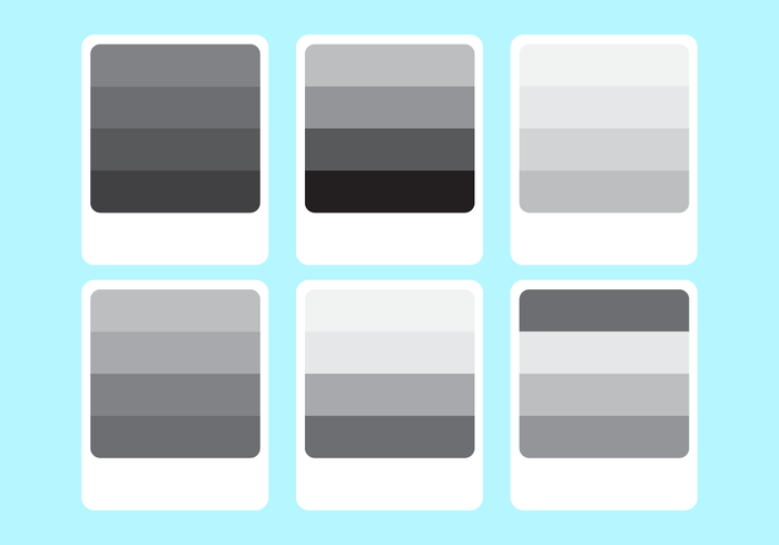 700x490 The Color Palette Of Grey Gradient Vector
