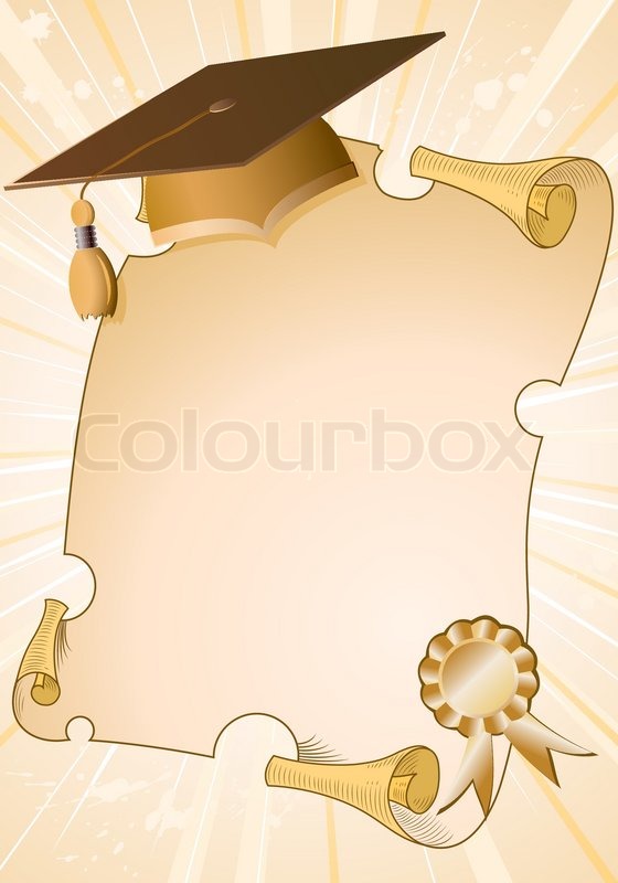 560x800 Graduation Background With Cap And Stock Vector Colourbox