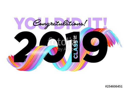 500x357 Congratulations Graduates Class Of Vector Logo Graduation