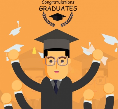 Download Graduation Banner Vector at Vectorified.com | Collection of Graduation Banner Vector free for ...