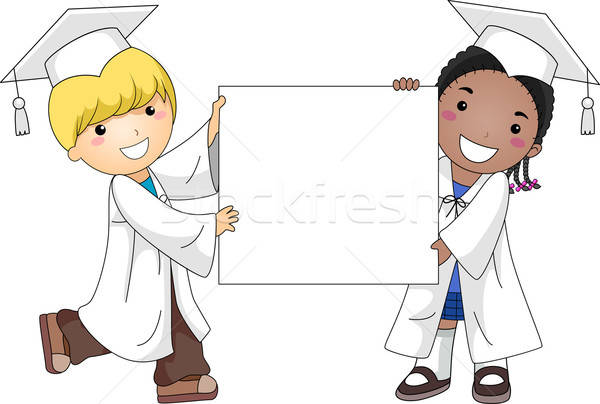 600x404 Graduation Banner Vector Illustration Lenm