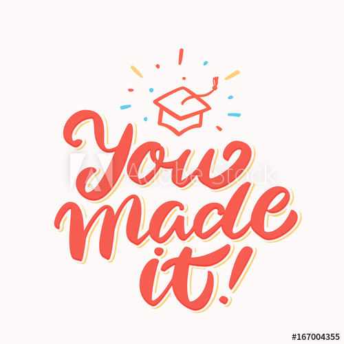 500x500 You Made It Graduation Banner