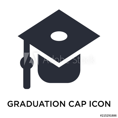 500x500 Graduation Cap Icon Isolated On White Background Modern