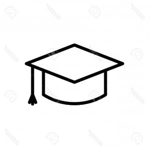 300x300 Graduation Cap Silhouette Vector Clipart Hoodamathrun