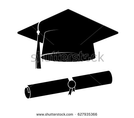 450x395 Graduation Cap Vector Icon