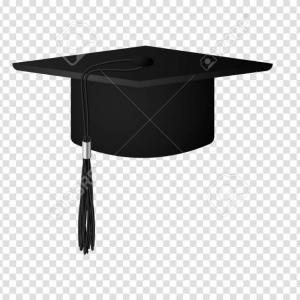 300x300 Black And White Vector For Graduation Cap Clipart Newwaysys