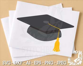 350x278 Graduation Cap Instant Download, Vector Art, Commercial