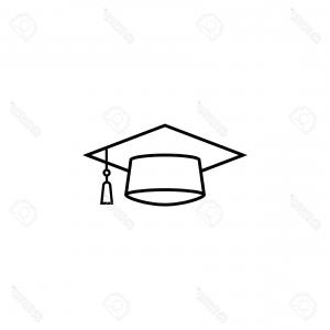 300x300 Stock Photo Graduation Hat Education Icon Vector Graphic Studiogrfx