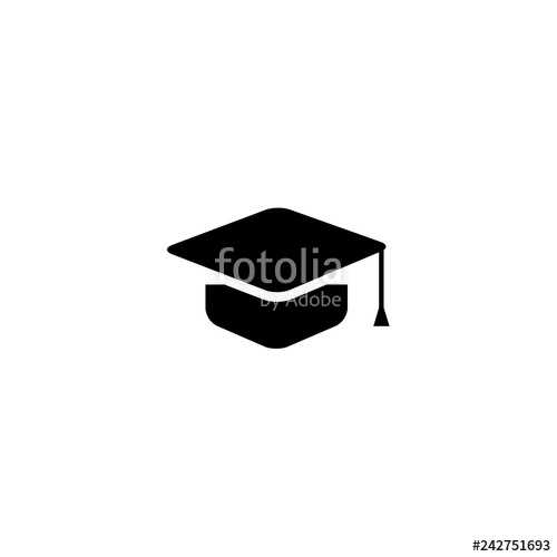 500x500 Graduation Hat Icon Vector Graduation Hat Vector Graphic